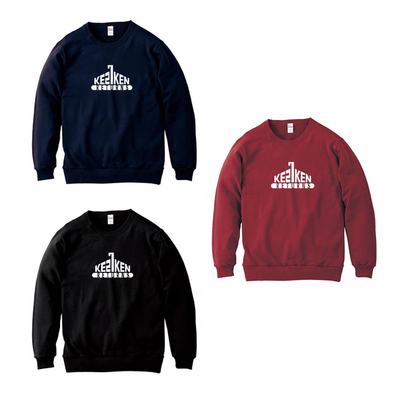 松原健選手オリジナルグッズ「ケニけんリターンズ」スウェット【ロゴ大】